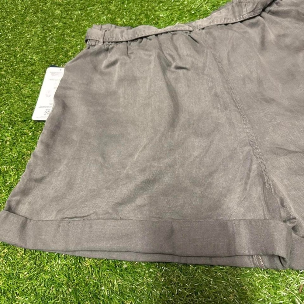 Grey high-waisted lucky brand shorts with tie waist #highwaistedshorts sz - Picture 7 of 7